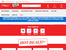 Tablet Screenshot of chiropedic.net.au